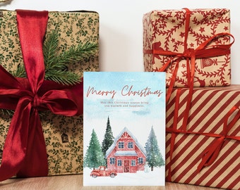 Merry Christmas Printable Greeting Cards