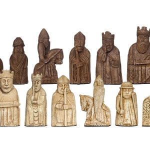 EXCLUSIVE Original Isle Of Lewis Chessmen Set 1:1 Replica