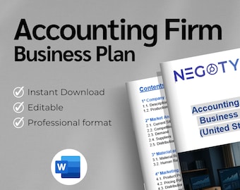 Accounting Firm Business Plan Editable