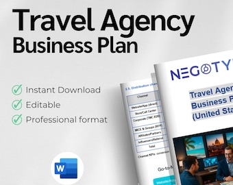 Travel Agency Business Plan Editable