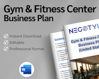 Gym Business Plan Editable