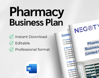 Pharmacy Business Plan Editable