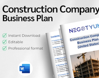 Construction Business Plan Editable