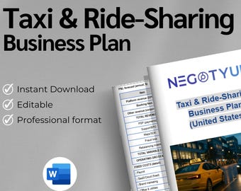 Taxi Business Plan Editable
