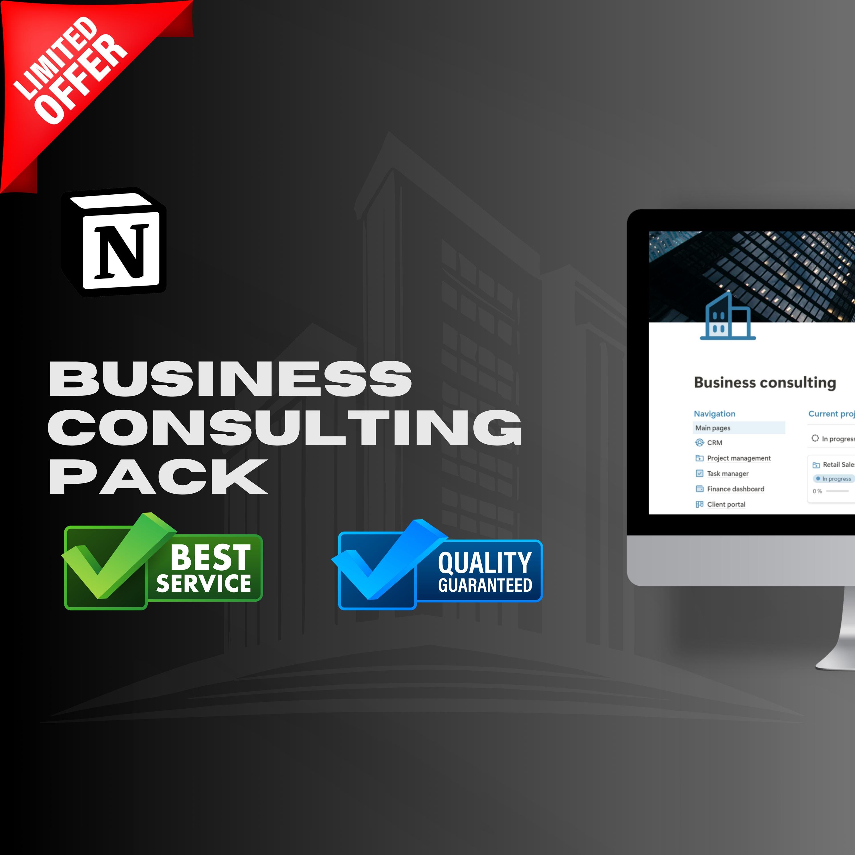 Notion 2025 Edition Business Consulting Notion Template, Editable Consultant Notion Template, Aesthetic Notion Dashboard, Instant Download