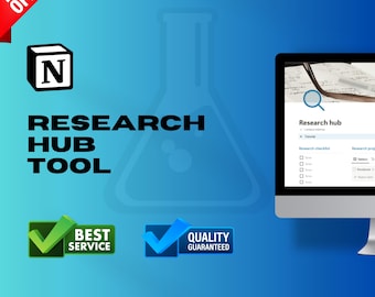 Research Hub Notion Template: Project Checklist (Digital Download)
