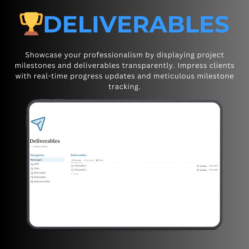Client Management Notion Template Contact Database Project Tracker Client Management Toolkit