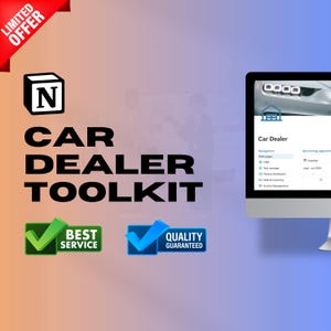Notion 2025 Edition Car Dealer and Showroom Business Template Notion