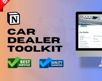 Notion 2025 Edition Car Dealer and Showroom Business Template Notion