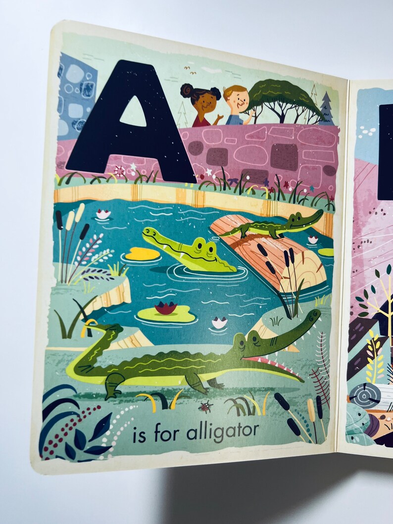 Zoo Alphabet Book-children's Book-animal Alphabet-unique - Etsy