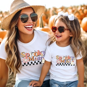 Spooky Mama Spooky Mini Halloween Shirts Mommy and Me Spooky Shirts Mama and Me Halloween Spooky Matching Shirts Mommy and Me Toddler Shirt