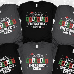 Christmas Emergency Department Shirt, Emergency Nurse Pullover, ER Crew Long Sleeve Shirt, ER Department Sweatshirt, Emergency Crew Tshirt