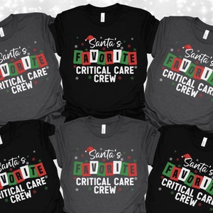 Christmas Critical Crew Shirt, ICU Nurse Crewneck, Intensive Care Unit Sweatshirt, ICU Long Sleeve Shirt, CVICU Crew Christmas Shirt