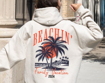 Custom Beach Hoodie for Summer Vacation, Family Beach Trip Hoodie, Oversized Hoodie Ocean Sweatshirt Beach Campfire Hoodie Beach Sweatshirt