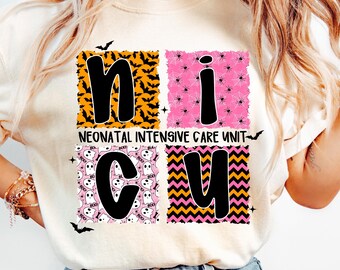 NICU Nurse Shirt, Comfort Colors Halloween Nurse Tshirt, Neonatal ICU Halloween Shirt, NICU Staff Halloween Tee, Gift for Nicu Nurse