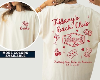 Custom Vegas Bachelorette Shirt, Personalized Las Vegas Bach Trip Tee, Bachelorette Party Tee, Vegas Bridal Party Tshirt, Girls Vegas Trip