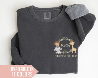 Personalized Nicu Nurse Sweatshirt Neonatal Nurse Gift Nicu Nurse Gift Neonatal Nurse Crewneck, Custom Nurse Appreciation, Nicu Grad Gift