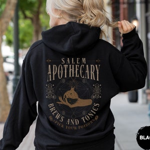 Salem Apothecary Halloween Hoodie, Witches Halloween Pullover, Salem Witches Crewneck, Salem Hoodie, Salem 1692 Hoodie, Gothic Halloween