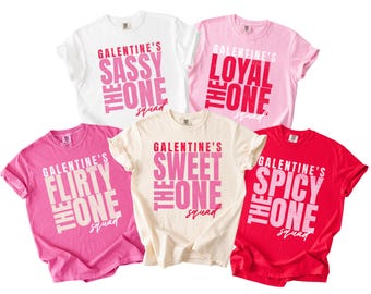 Matching Valentine Shirt Comfort Colors, Girls Valentine Party Tees, Funny Galentine Group T-shirts,