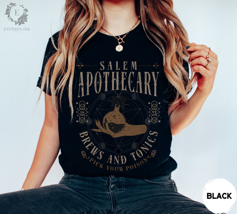 Salem Witch Hoodie, Witches Halloween Hoodie, Salem Witches Crewneck, Salem Hoodie, Salem 1692 Hoodie, Apothecary Gothic Halloween Sweater image 6