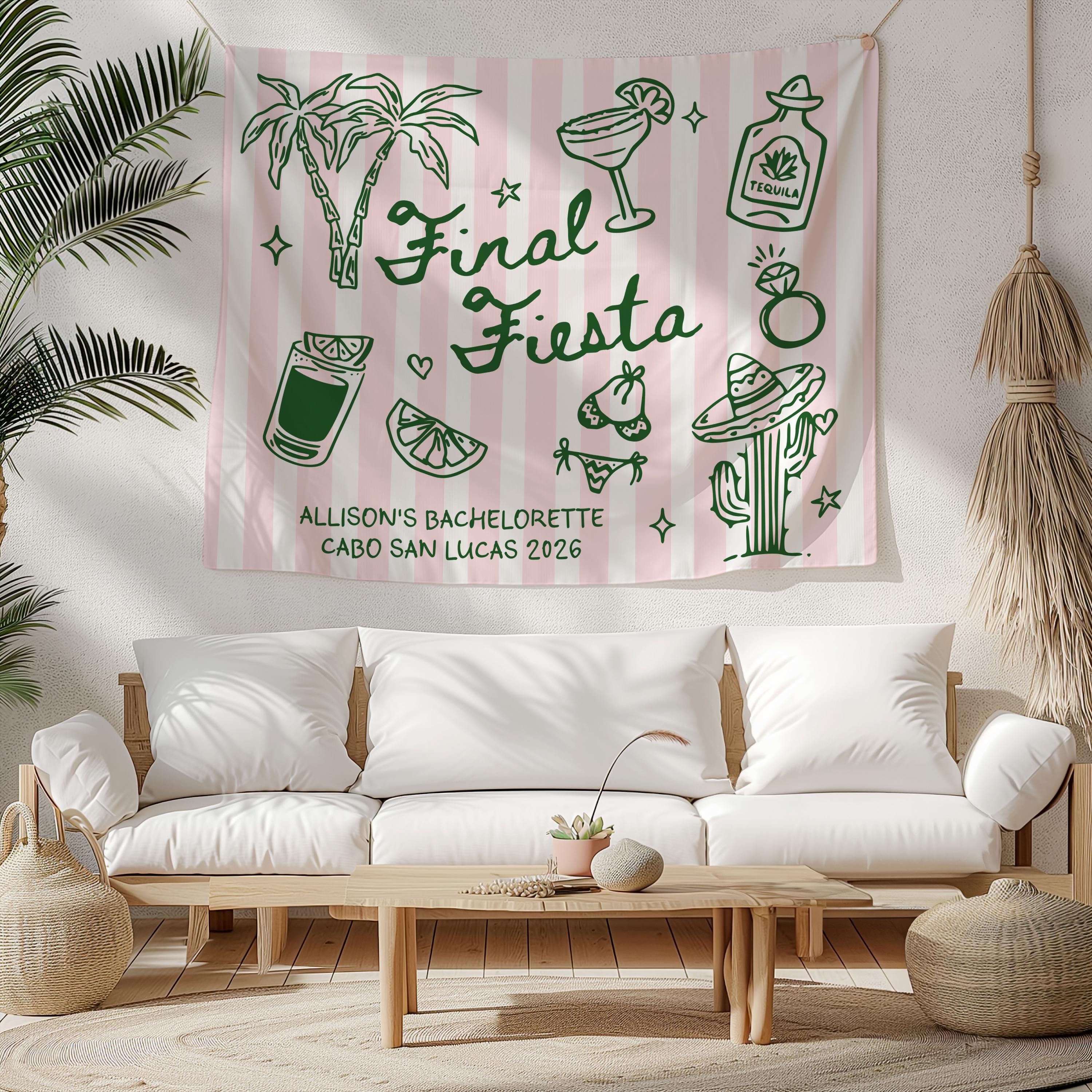 Final Fiesta Bachelorette Banner, Margarita Bach Party Backdrop. Mexico ...