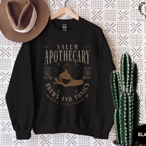 Salem Witch Hoodie, Witches Halloween Hoodie, Salem Witches Crewneck, Salem Hoodie, Salem 1692 Hoodie, Apothecary Gothic Halloween Sweater image 3