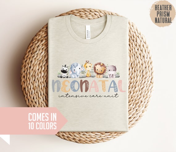 Nicu Nurse Shirt Neonatal Nurse T-Shirt Nicu Nurse Tshirt, Nicu Nurse Tee, NICU Nurse Animal T-shirt, NICU Nurse Gift, Nurse Appreciation