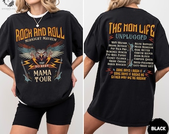 Comfort Colors Mama Tour Shirt, Rock and Roll Tshirt for Mom, Retro Graphic Tee, Mom Life T-shirt, Trendy Mama Shirt, Music Lover Mom Gift