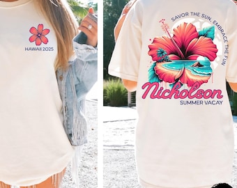 Custom Beach Trip Shirt, Comfort Colors Vacation Tee, Matching Family Beach Shirts, Girls Trip Shirt, Bachelorette Beach Shirts