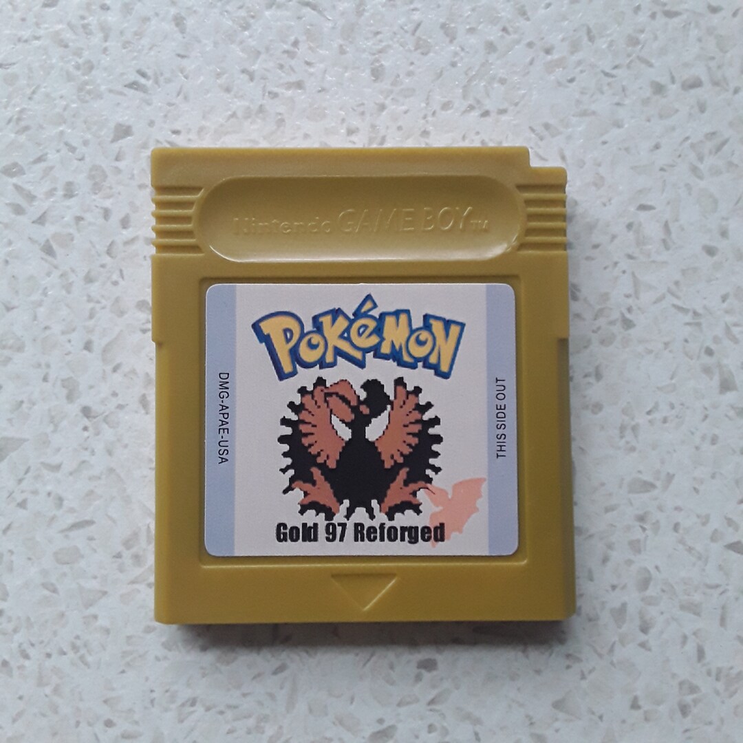 Pokemon Gold 97 Version Rom Hack Gameboy Color Etsy