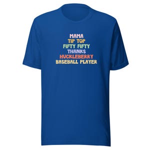 NIHSS Stroke Scale T-Shirt / Mama Tip Top Fifty Fifty Thanks Huckleberry Baseball Player / Neurology / Nurse / Neuro ICU / Emergency