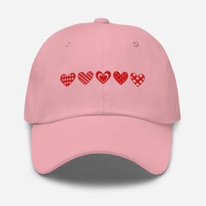 Heart Hat / Love Hat / Valentine&#39;s Day Hat / V-Day Hat / Sweetest Day Hat / 5 Pattern Heart Hat