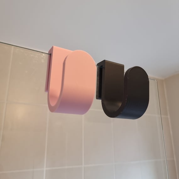 Crochet Pour Porte De Douche En Verre - Acrylique Transparent - Installation Sans Outil - Pour Serviettes Et Peignoirs
