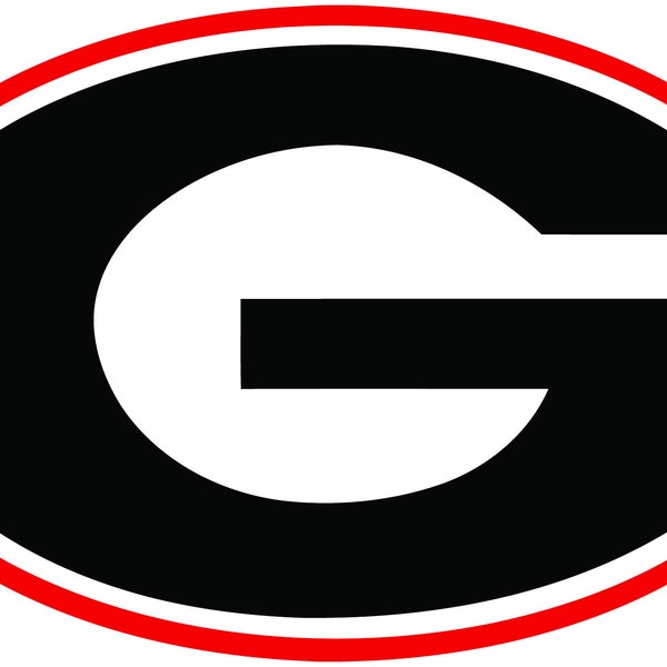 Georgia Bulldogs G  logo Vinyl Decal / Sticker 10 Sizes!! Free Shipping!