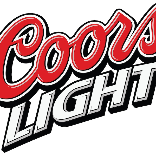 Coors Light Main logo Vinyl Decal / Sticker 10 Sizes!! Free Shipping!