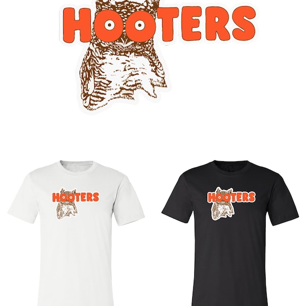 Hooters Main  Logo T Shirt Youth M - Adult 6XL Fast Ship!