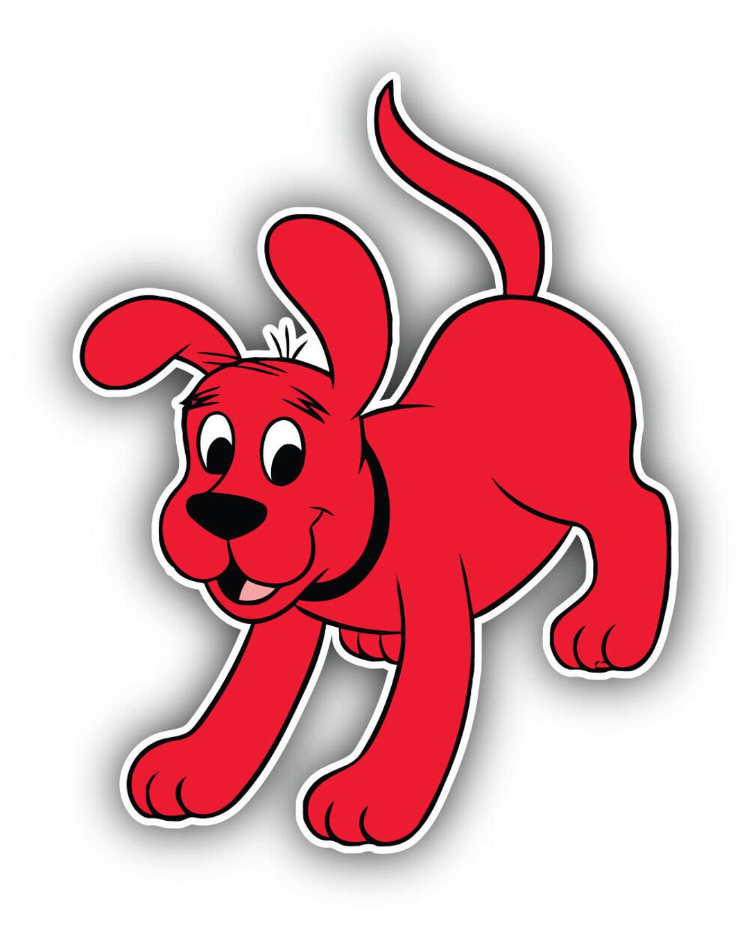 Clifford The Big RED Dog Logo Sticker Vinyl Decal 10 Sizes Free clifford-the-big-red-dog-logo-sticker-vinyl-decal-10-sizes-free