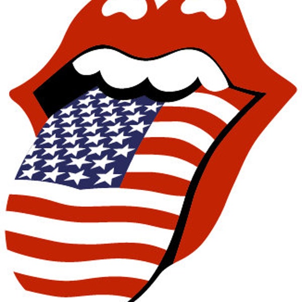 Rolling Stones American Tongue Sticker / Roadrunner Car and Bumper Vinyl Decal / 10 Sizes!!!