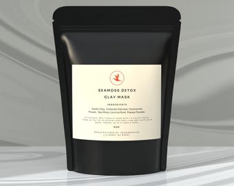 Organic Detox Mud Clay Mask | Natural Facial Clay Mask | Clay Face Mask