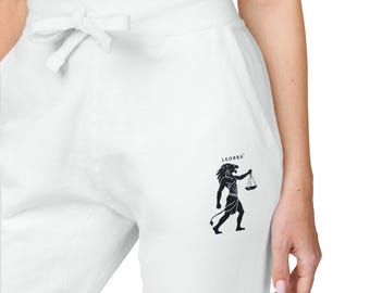 LEOBRA™ Unisex Fleece Sweatpants (Embroidery)