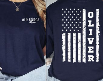 Custom Air Force Family Shirt, Personalized Proud Air Force Dad Mom Gift, Military Graduation Tee, USAF Family Shirt