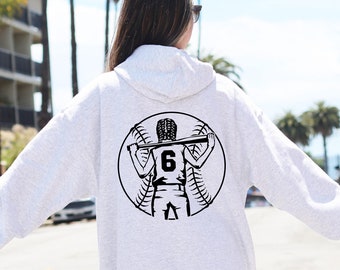 Personalized Softball Girls Hoodie: Game Day Custom Team Sweatshirt