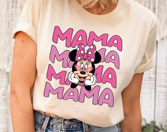 Mama T-shirt, Minnie Mouse T Shirt, Mama Mouse Shirt, Mothers Day Shirt, Mom Disneyland Shirt, Disney Trip Shirt, Disney Mama Mouse Shirt