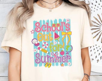 School's Out For Summer T-Shirt, Last Day of School Teacher Gift, Happy Last Day Shirt, Summer Mode Shirt