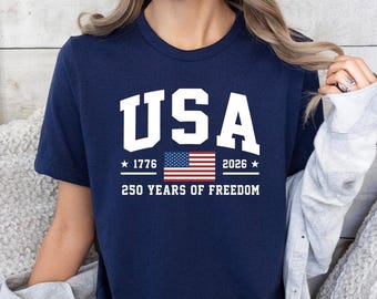 USA 250th Anniversary Shirt, 250 Years of Freedom T-Shirt,USA 250th Family Shirt,USA Birthday Party Shirt