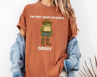 Comfort Colors Cowboy Frog T-Shirt: Funny Western Gym Humor