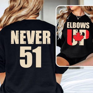 Elbows Up Canada Sweatshirt - Anti-Trump Maple Leaf Gift