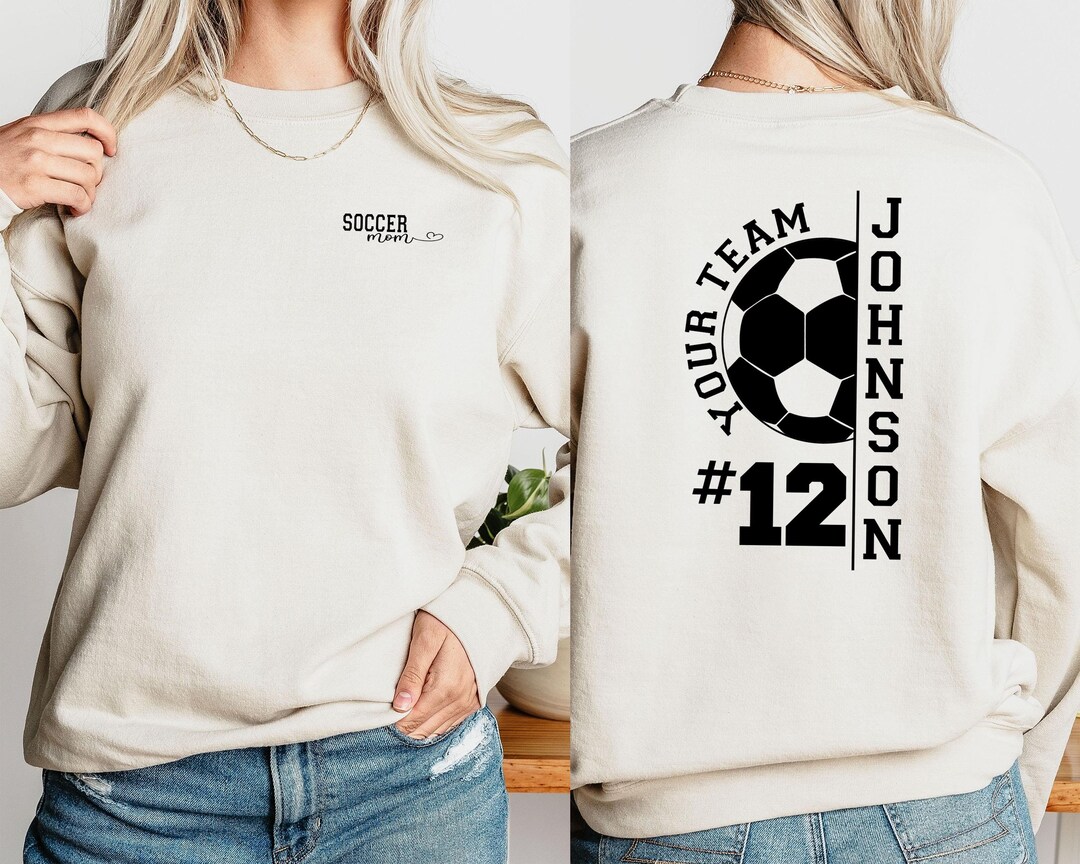 Vintage Red Soccer Mom Design Sweatshirt - L main image 0
