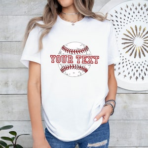 Custom Baseball T-Shirt: Personalized Sport Mom Shirt