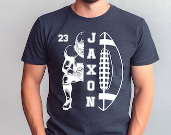 Personalized Football Shirt, Custom Name & Number, Game Day Tee
